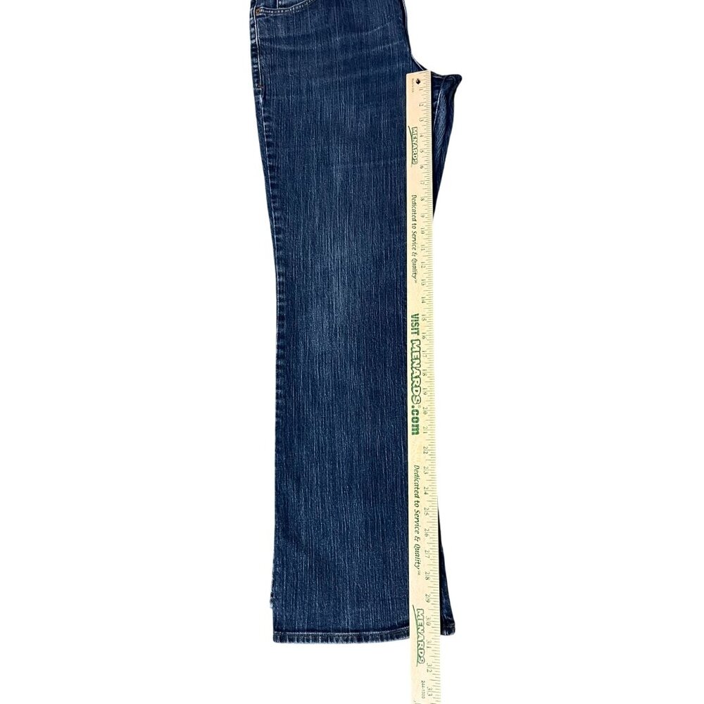 Eddie Bauer Jeans Womens 14R Blue Straight Fit Stretch Cotton Denim Used - Picture 10 of 16